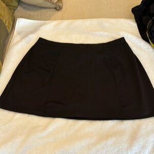 Tail black tennis skort
